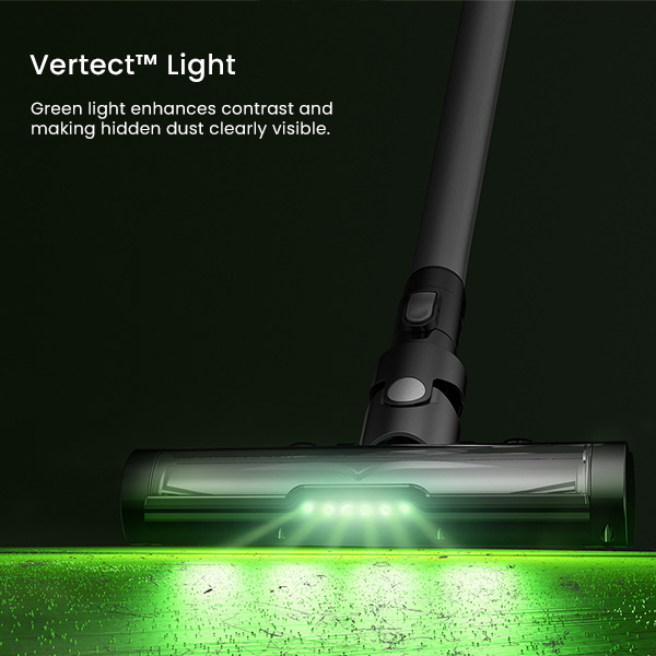  Proscenic P12 Cordless Vacuum Cleaner, Vertect Light